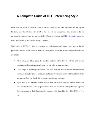 IEEE referencing - A complete guide for IEEE citation