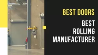 Best Rolling Manufacturer - Best Doors
