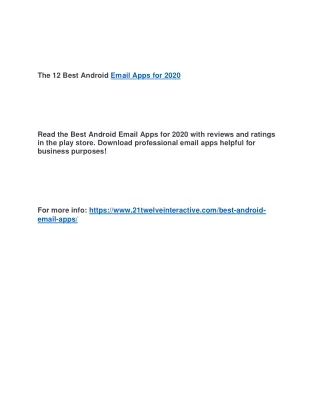 the 12 best android email apps for 2020 read