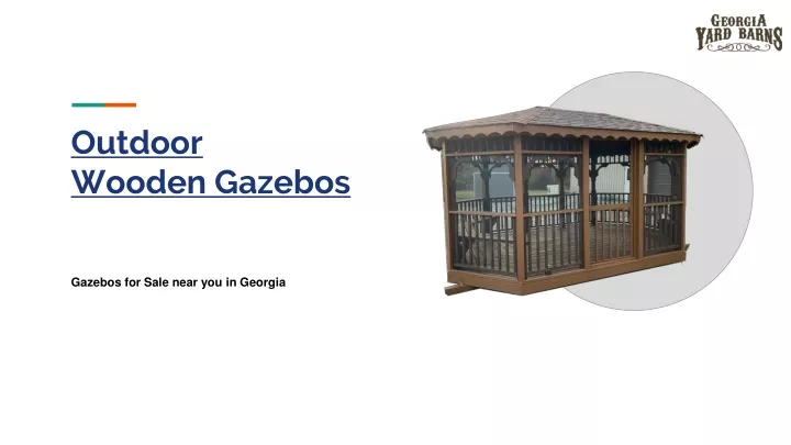 outdoor wooden gazebos