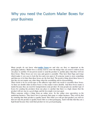why you n why you need the c your b your business