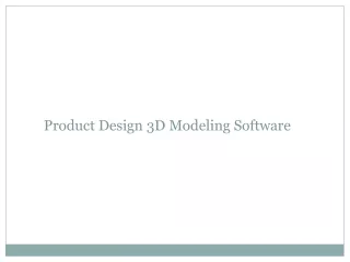 product design 3d modeling software