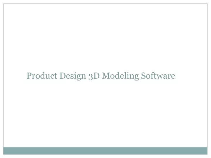 product design 3d modeling software
