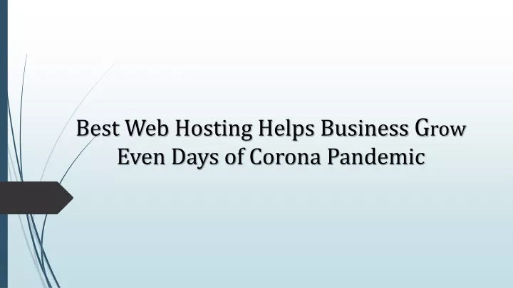 best web hosting helps business g row even days of corona pandemic