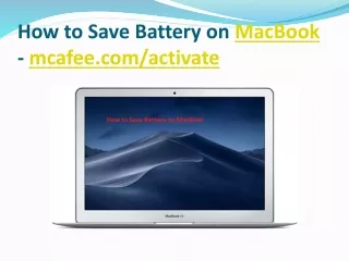How to Save Battery on MacBook