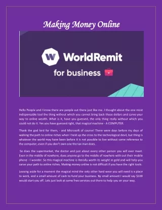 Worldremit referral