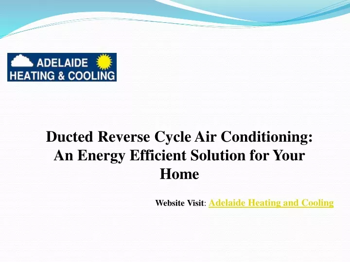 ducted reverse cycle air conditioning an energy