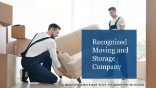 Recognized Moving and Storage Company