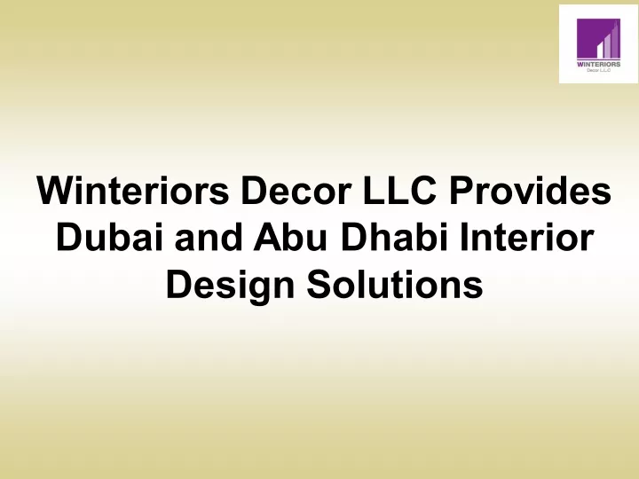winteriors decor llc provides dubai and abu dhabi