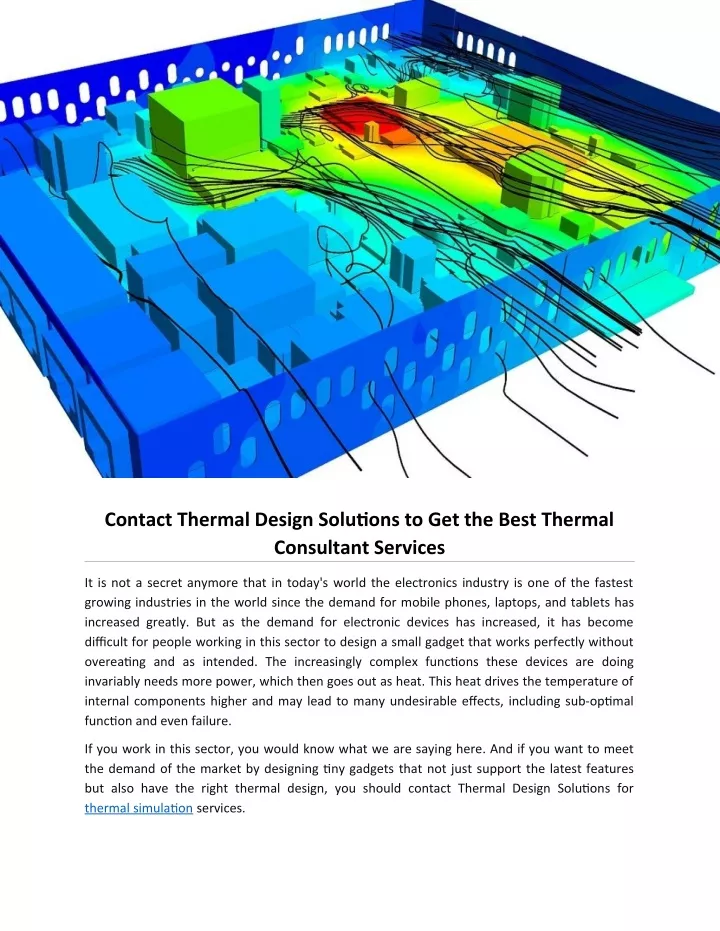 contact thermal design solutions to get the best