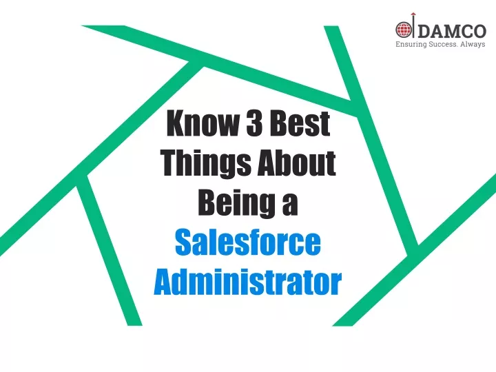 know 3 best things about being a salesforce