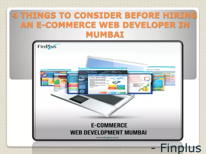 4 things to consider before hiring an e commerce web developer in mumbai