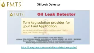 Oil Leak Detector