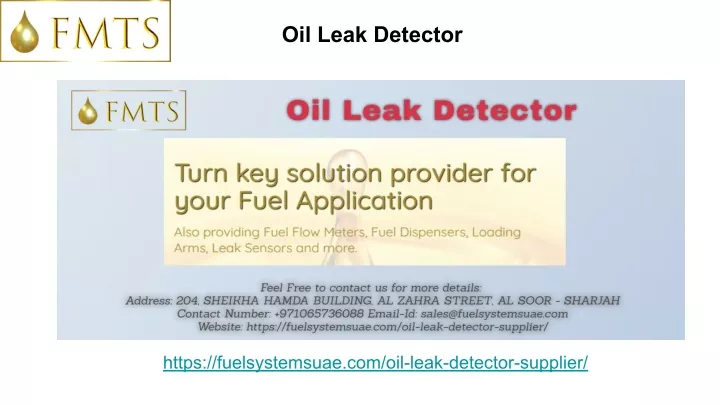 oil leak detector