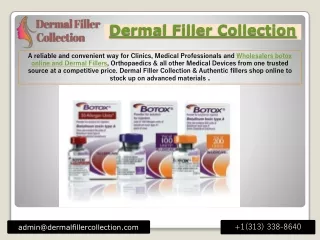 Buy Botox Australia / Dermal Filler Collection