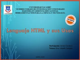 Lenguaje HTML