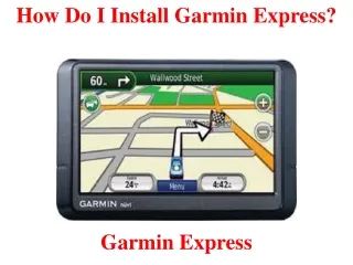how do i install garmin express