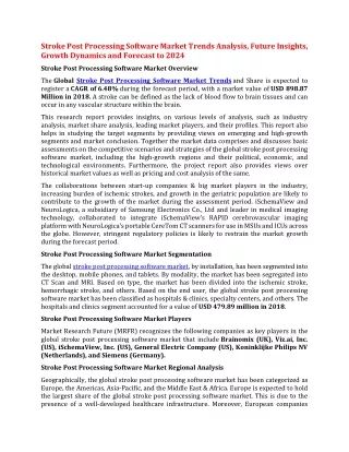 stroke post processing software market trends