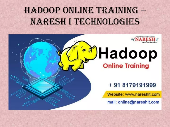 hadoop online training naresh i technologies