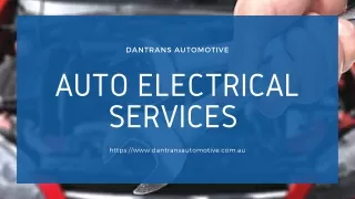Auto Electrical Services in Sydney – Dantrans Automotive
