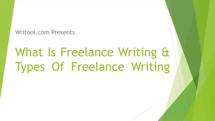 what is freelance writing types of freelance writing