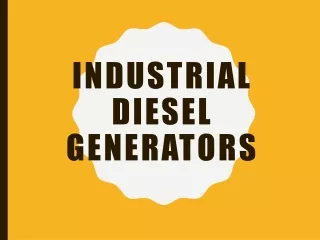 industrial diesel generators