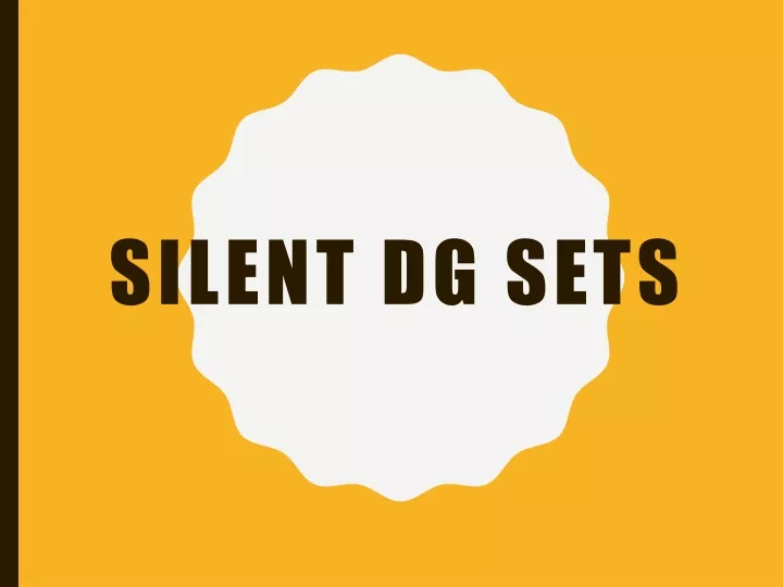 silent dg sets