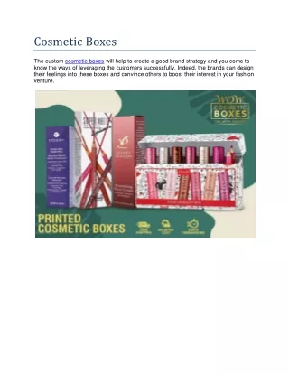 cosmetic boxes