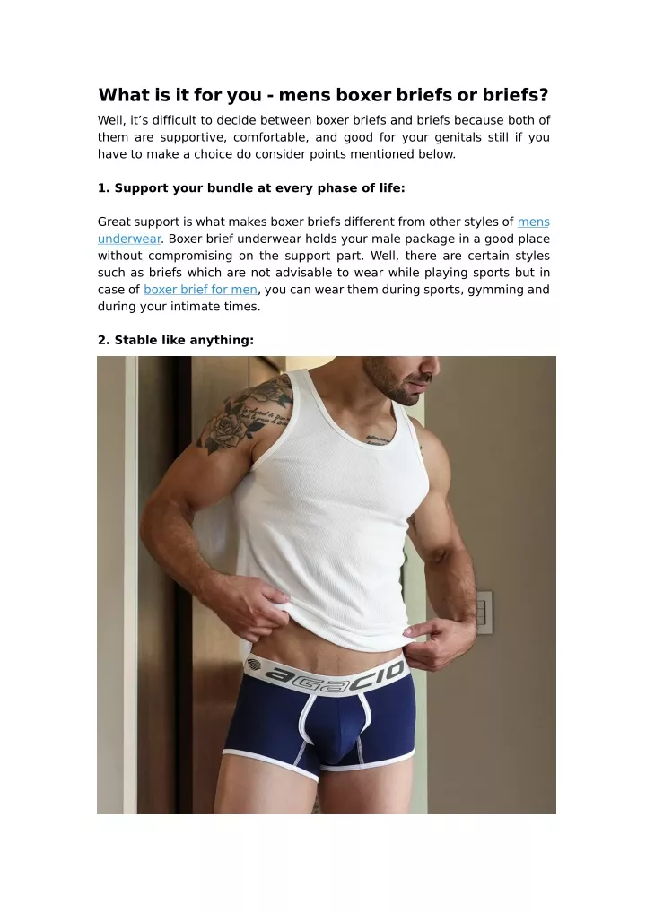 what is it for you mens boxer briefs or briefs