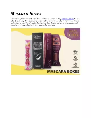 mascara boxes