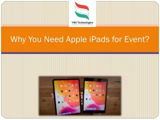 why you need apple ipads for event