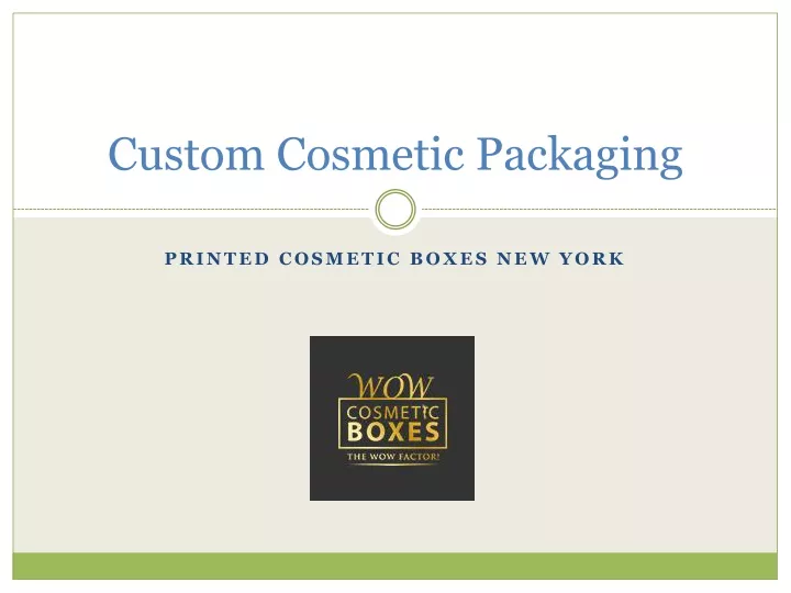 custom cosmetic packaging