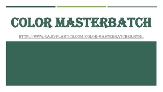 color masterbatch