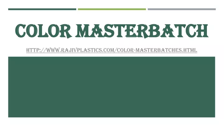 color masterbatch