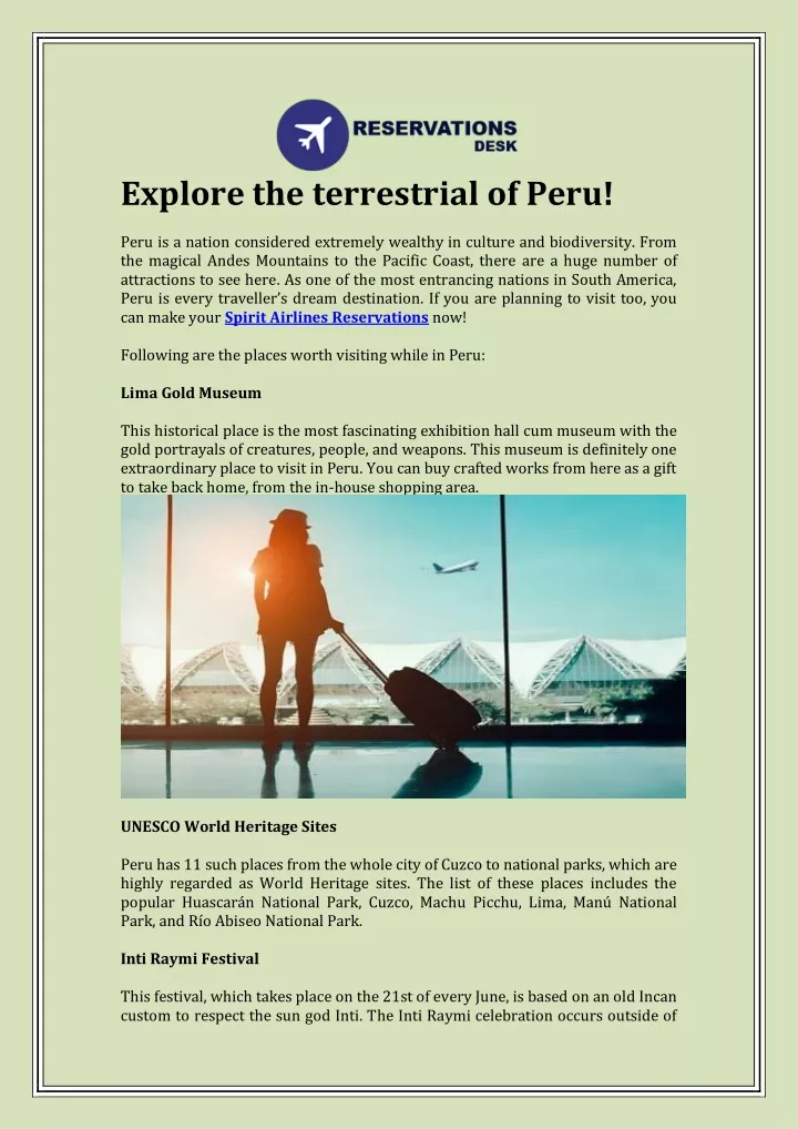 explore the terrestrial of peru peru is a nation
