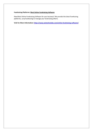 fundraising platforms best online fundraising
