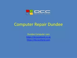 Computer Repair Dundee