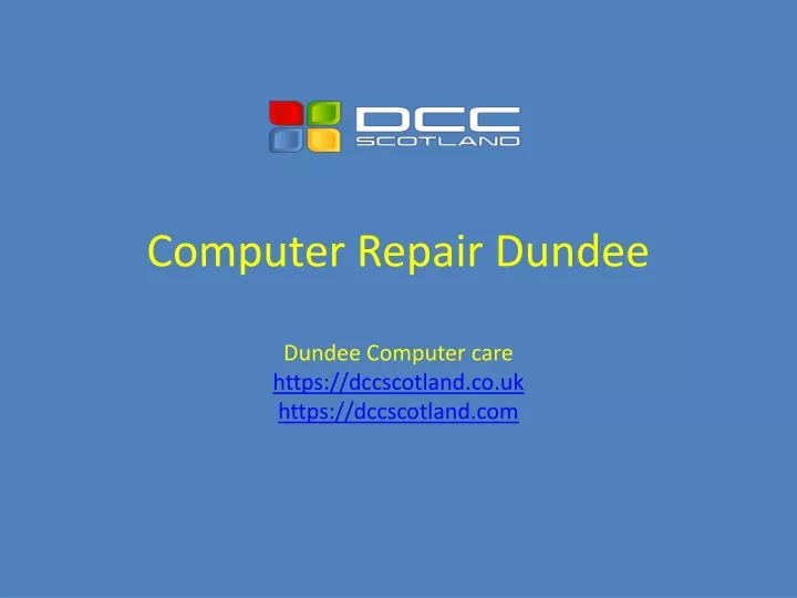 computer repair dundee