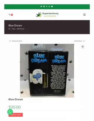 Buy Blue Dream Online - Superdankmmjdispensory