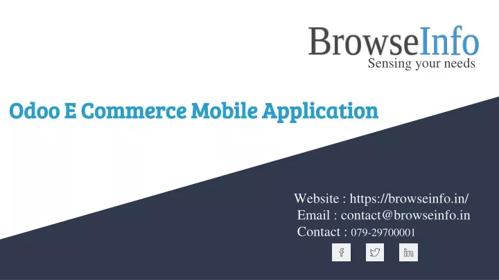 odoo e commerce mobile application