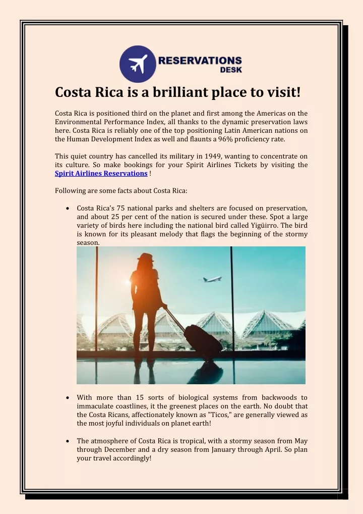 costa rica is a brilliant place to visit costa