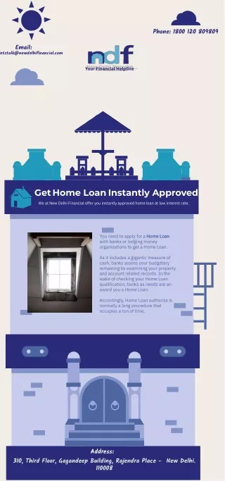 Get instantly approved home loan at low interest rate.