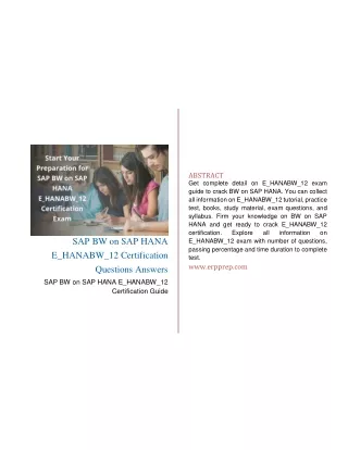 abstract get complete detail on e hanabw 12 exam