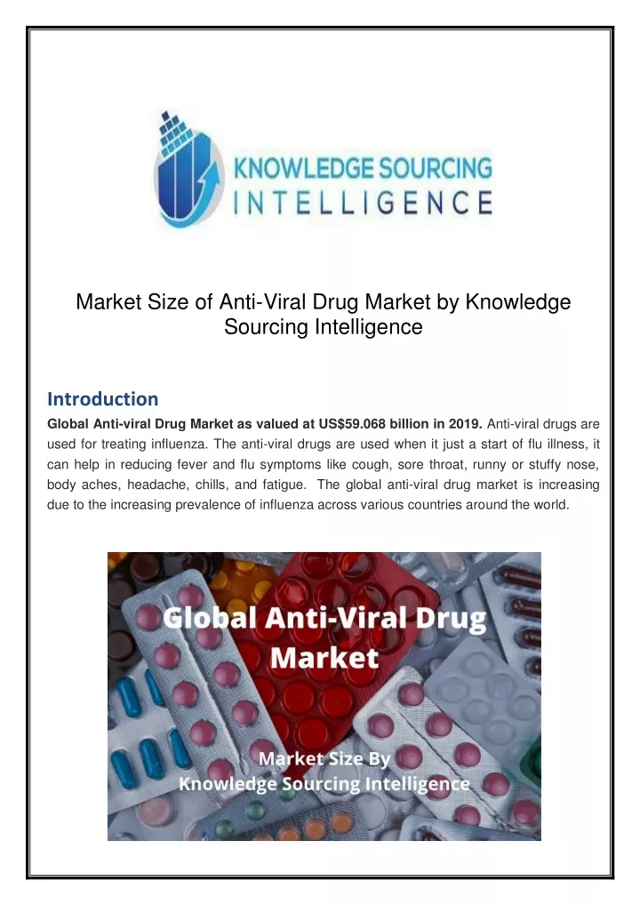 market size of anti viral drug market