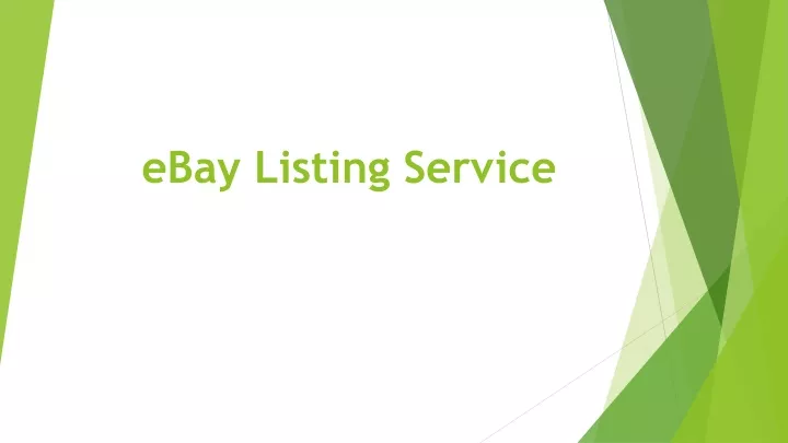 ebay listing service