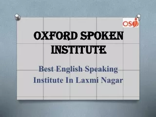 English Speaking Courses in Laxmi Nagar