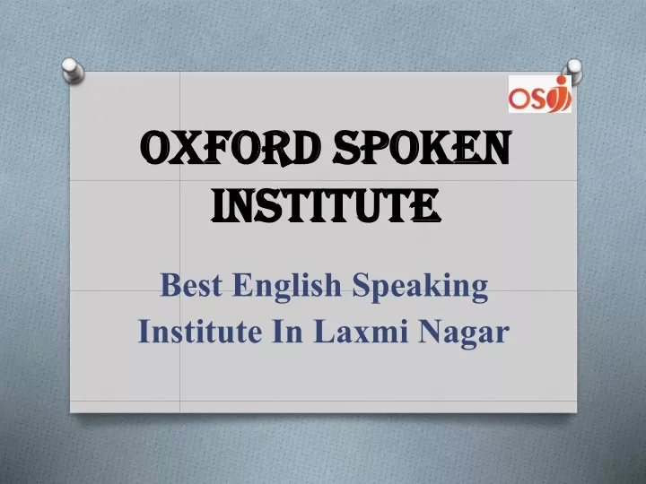 oxford spoken institute