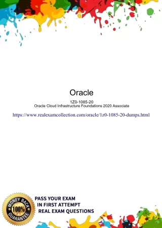 2020 Updated Oracle 1Z0-1085-20 Exam Dumps - 1Z0-1085-20 Dumps