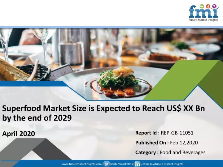 superfood market size is expected to reach