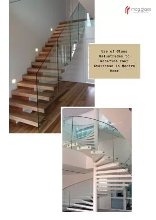 Redefine Your Staircase in Modern Home with Glass Balustrades